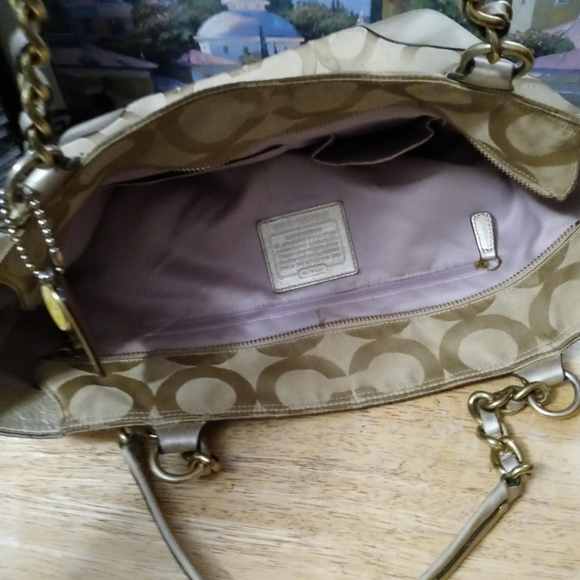 Coach Colette Designer Shoulder Tote Handbag Purse,Excellent Condition👜 - Picture 5 of 15